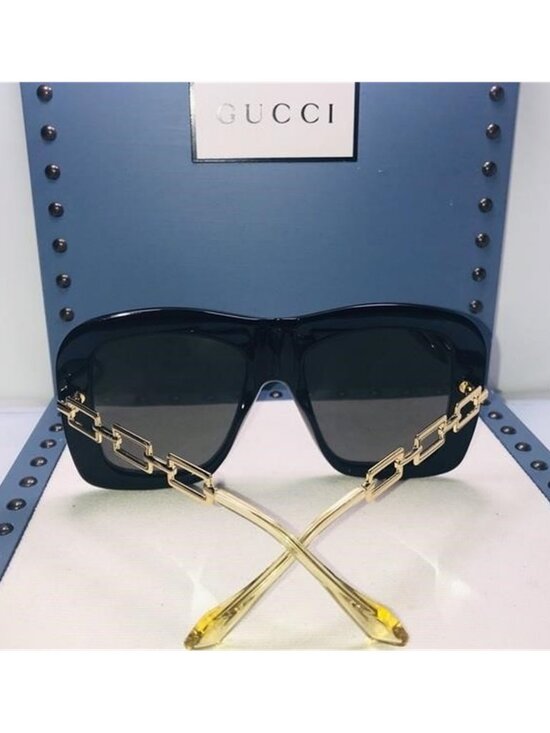 Black Grey Square Ladies Gg0499s 001 54 Sunglasses main image 9